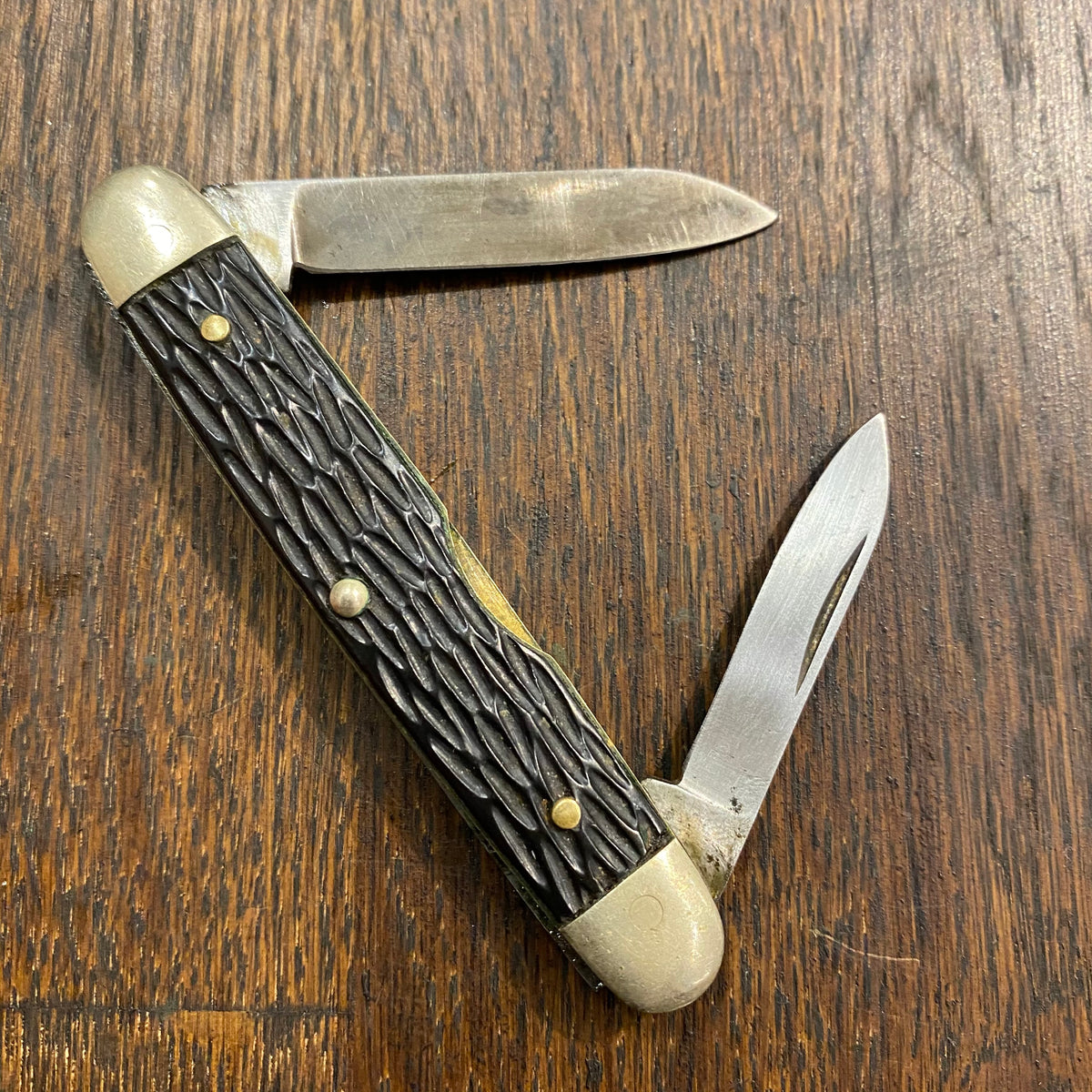 JW&S 3 1/8” Pen Carbon Blades Black Composite Scales
