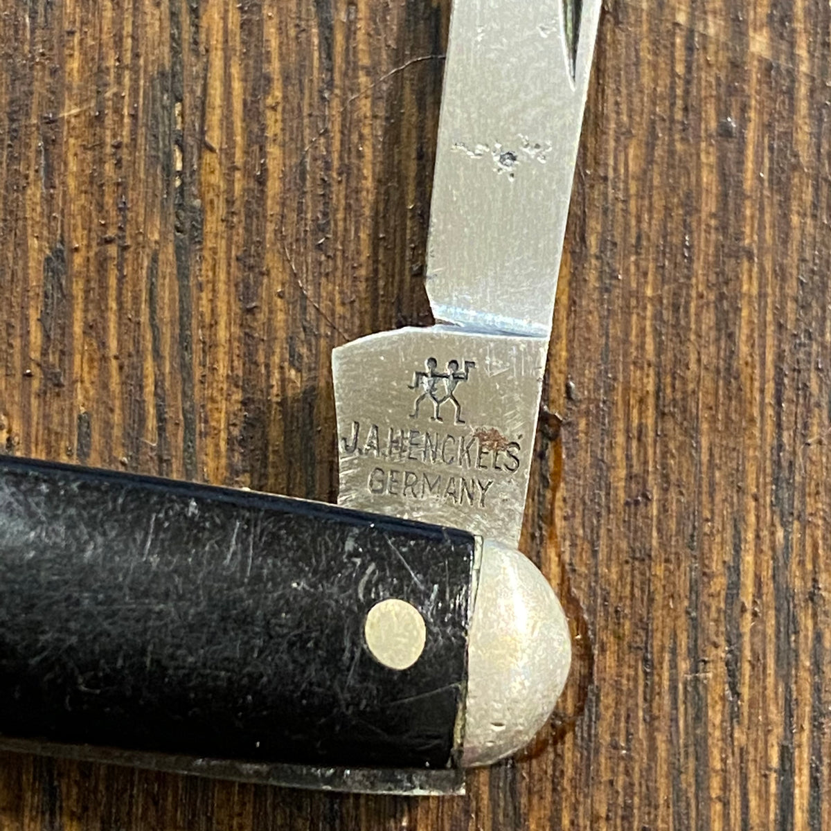J A Henckels 2 3/4" Pen Knife Carbon Steel Solingen 1950's-60's