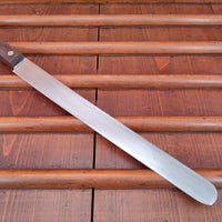 Unmarked 12" Round Tip Slicer Carbon Steel Rosewood American 1930's-60's