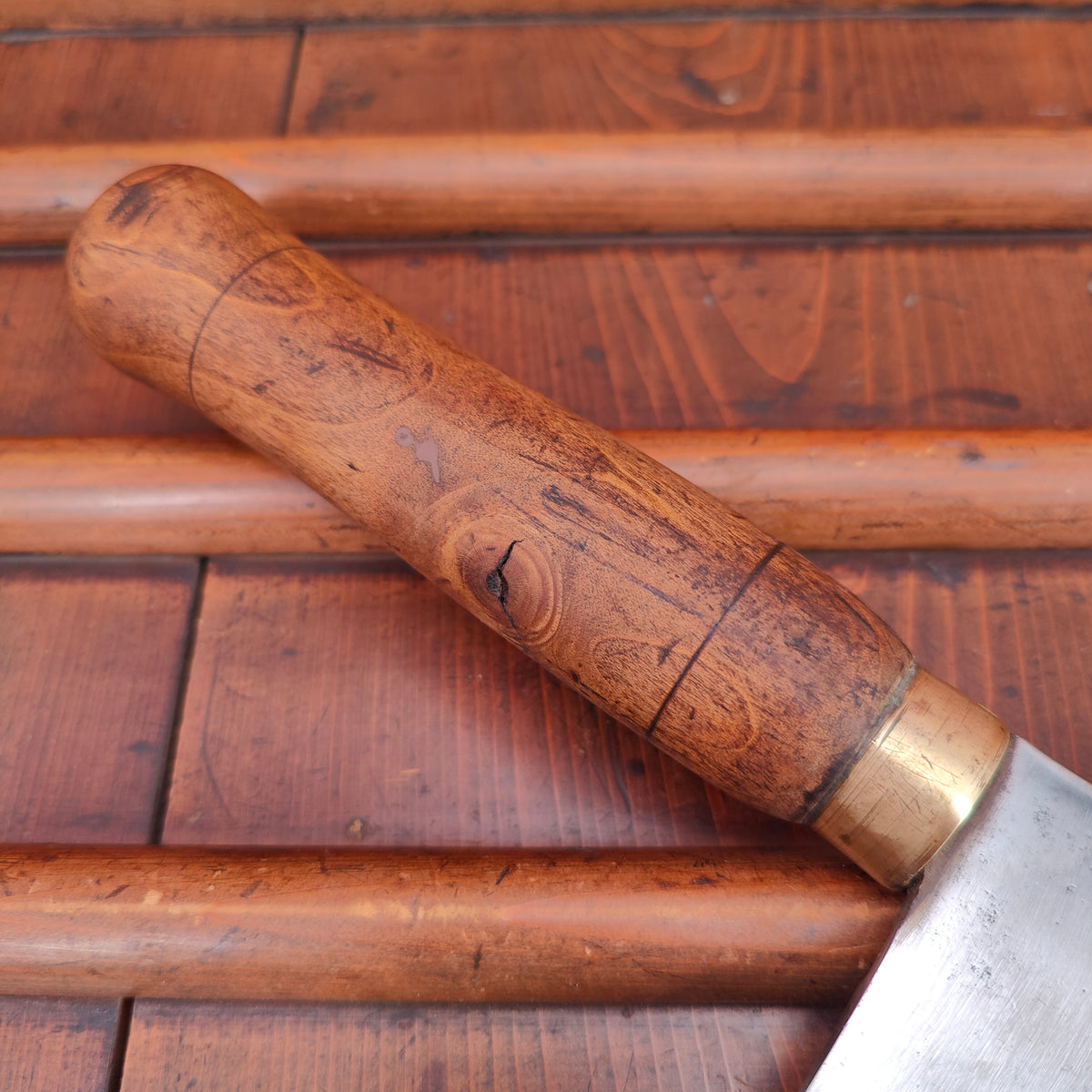 French Cleaver '303' 6" Carbon Steel Turned Handle C1900-1930's 17.5oz