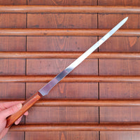 KA-BAR 11.75" Semi Flex Epicure Slicer Chrome Plated Carbon Steel with Box 1940's-50's
