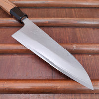 Yoshikane Hamono 165mm Santoku Shirogami 2 Nashiji Teak Handle