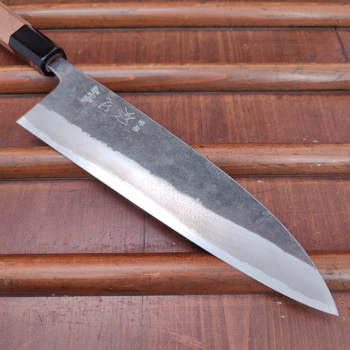 Hatsukokoro Kurokaze 210mm Gyuto Stainless Clad Shirogami 2 Walnut