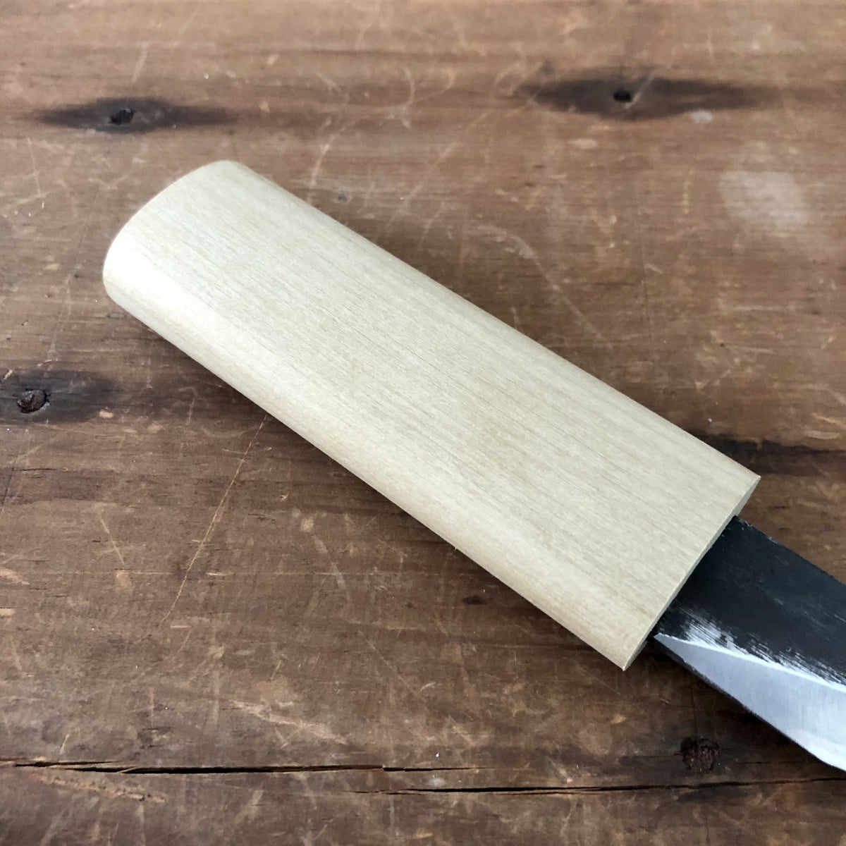Baishinshi 20mm Kiridashi Woodworking Knife Carbon Steel Wooden Handle with Saya