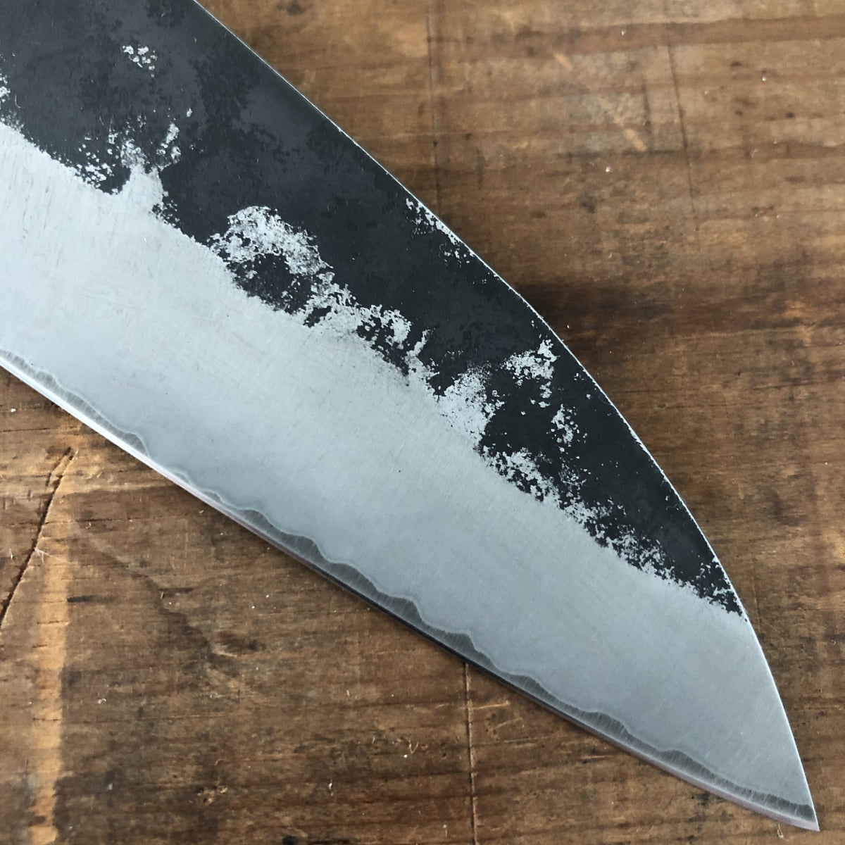 Blenheim Forge 205mm Gyuto Stainless Clad Aogami Super Oak & Brass