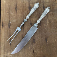 Antique Carving Set Unmarked - Germany Early 1900s