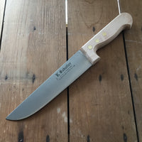 K Sabatier Boucher 8" / 20cm Butcher Knife Carbon Steel Beech