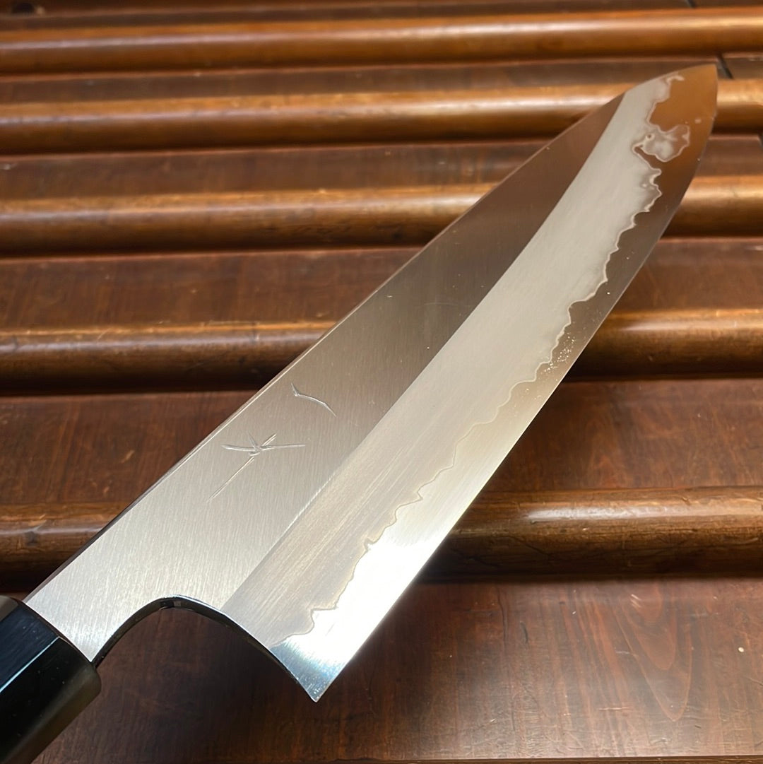 Hitohira Togashi 240mm Gyuto Stainless Clad Aogami 1 Ziricote Handle
