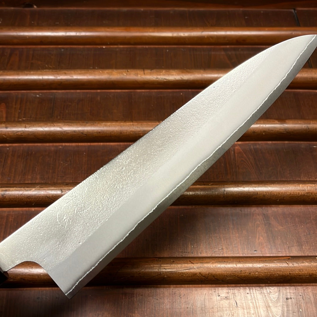 Yoshikane Hamono 240mm Gyuto Shirogami 2 Nashiji Teak Handle