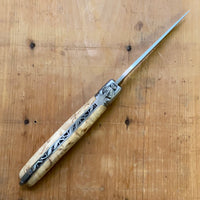 Fontenille Pataud Laguiole Nature 12cm Pocket Knife Curly Birch Lockback