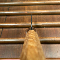 Kumokage 150mm Petty Aogami 2 Kurouchi Damascus Teak & Horn Handle