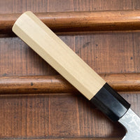 Sakai Kikumori Tanaka x Bernal Cutlery Sori 255mm Kiritsuke Gyuto Aogami 1 Suminagashi
