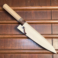 Konosuke Madei Sumiiro 150mm Petty SLD Kurouchi Nashiji - by Nihei W/ Saya