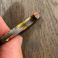 Unmarked 1 7/8” Figural Shoe Knife 1920’s? End of Day Celluloid