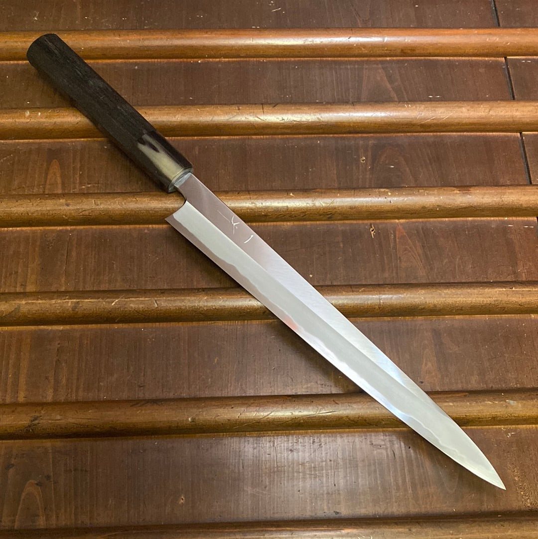 Hitohira Tanaka Kyuzo 270mm Sujihiki Aogami 1 Migaki Taihei Ebony Handle