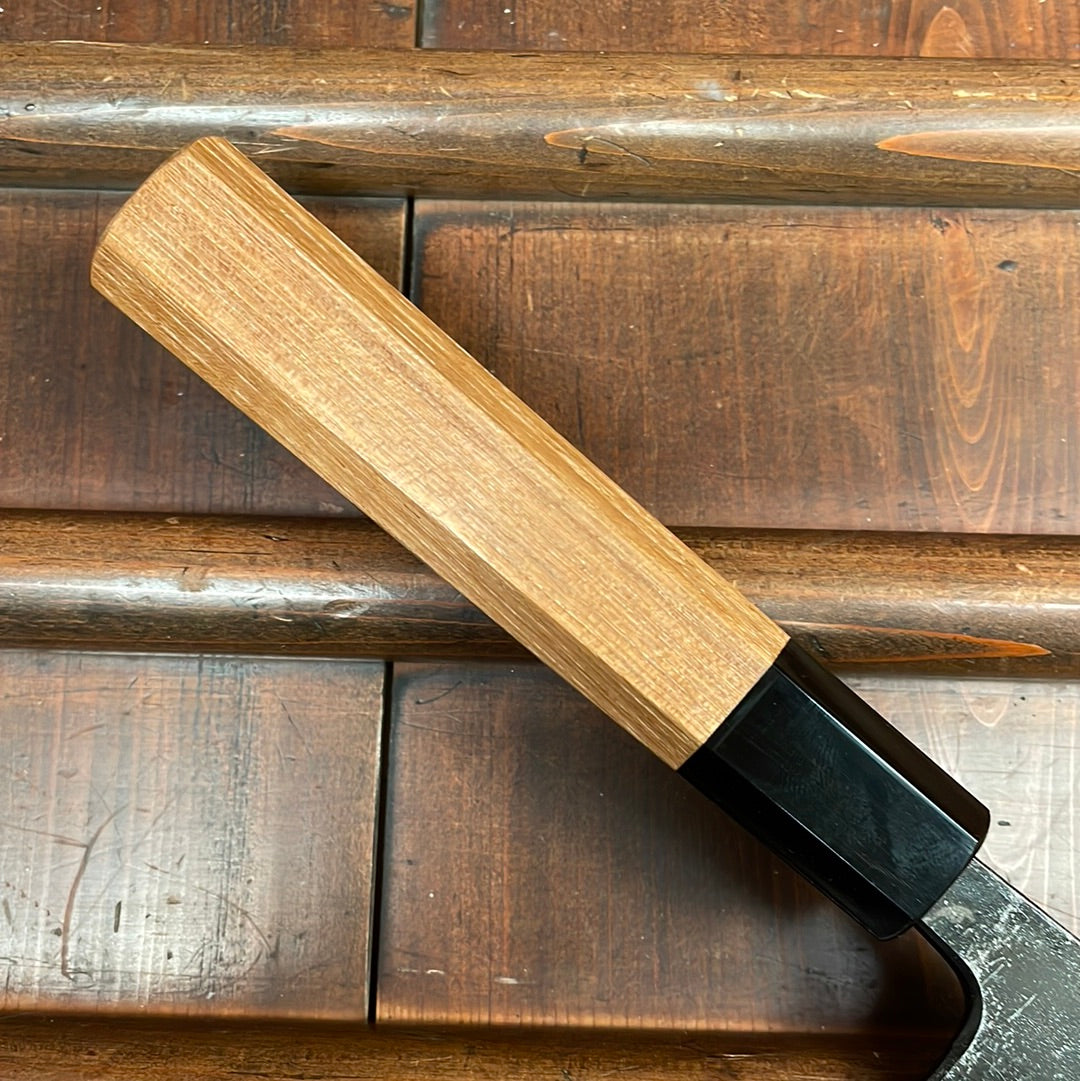 Kumokage 210mm Gyuto Aogami 2 Kurouchi Damascus Teak & Horn Handle