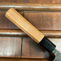 Kumokage 210mm Gyuto Aogami 2 Kurouchi Damascus Teak & Horn Handle