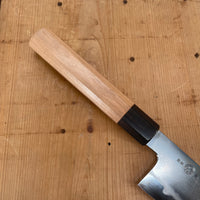 Takada no Hamono 210mm Gyuto Suiboku Finish Iron Clad Aogami 2 Cherry & Ebony Octagonal