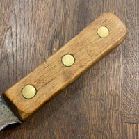 Foster Bros 5.25” Cut Down Boning Knife Carbon Steel Hardwood Handle 1930’s
