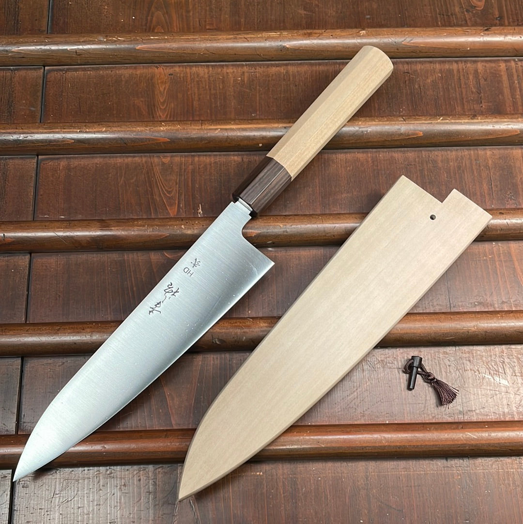 Konosuke Sakai HD2 210mm Wa Gyuto Ho & Ebony Wood Handle with Saya