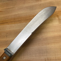 Unmarked 10” Bullnose Scimitar Carbon Steel USA 1930’s-50’s