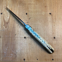 Fontenille Pataud Laguiole Le Pocket 10cm Pocket Knife Stainless Lockback Curly Birch