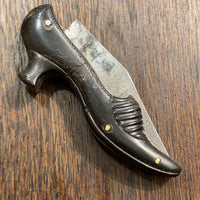 Unmarked (French?) Figural Ladies Shoe Knife 3” 1920’s?