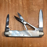 Geo Wostenholm IXL 3” Pen Knife Stainless Pearl 1930-71