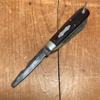 Schrade Walden 3.75” Electricians Knife Bow Tie Shield & Rosewood 1946-73