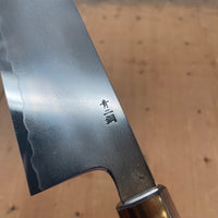 Takada no Hamono 240mm Gyuto Iron Clad Aogami 2 Suiboku Finish Cherry & Ebony Octagonal