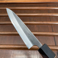 Wakui 120mm Petty Stainless Clad Aogami 2 Nashiji Warikomi Chestnut