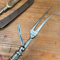 Joseph Rodgers & Sons Carving Set Sheffield Carbon Steel 1901-48 Argentina Export?