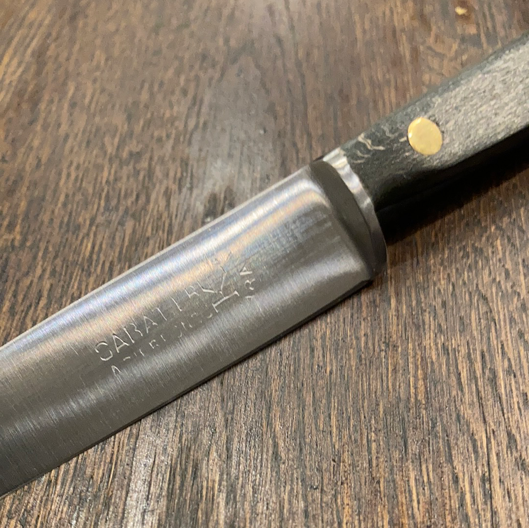 New Old Stock K Sabatier Canadian 5" Paring Office Knife Carbon Steel