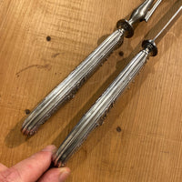 French Carving Set Silver & Carbon Steel Paris Acier Forge