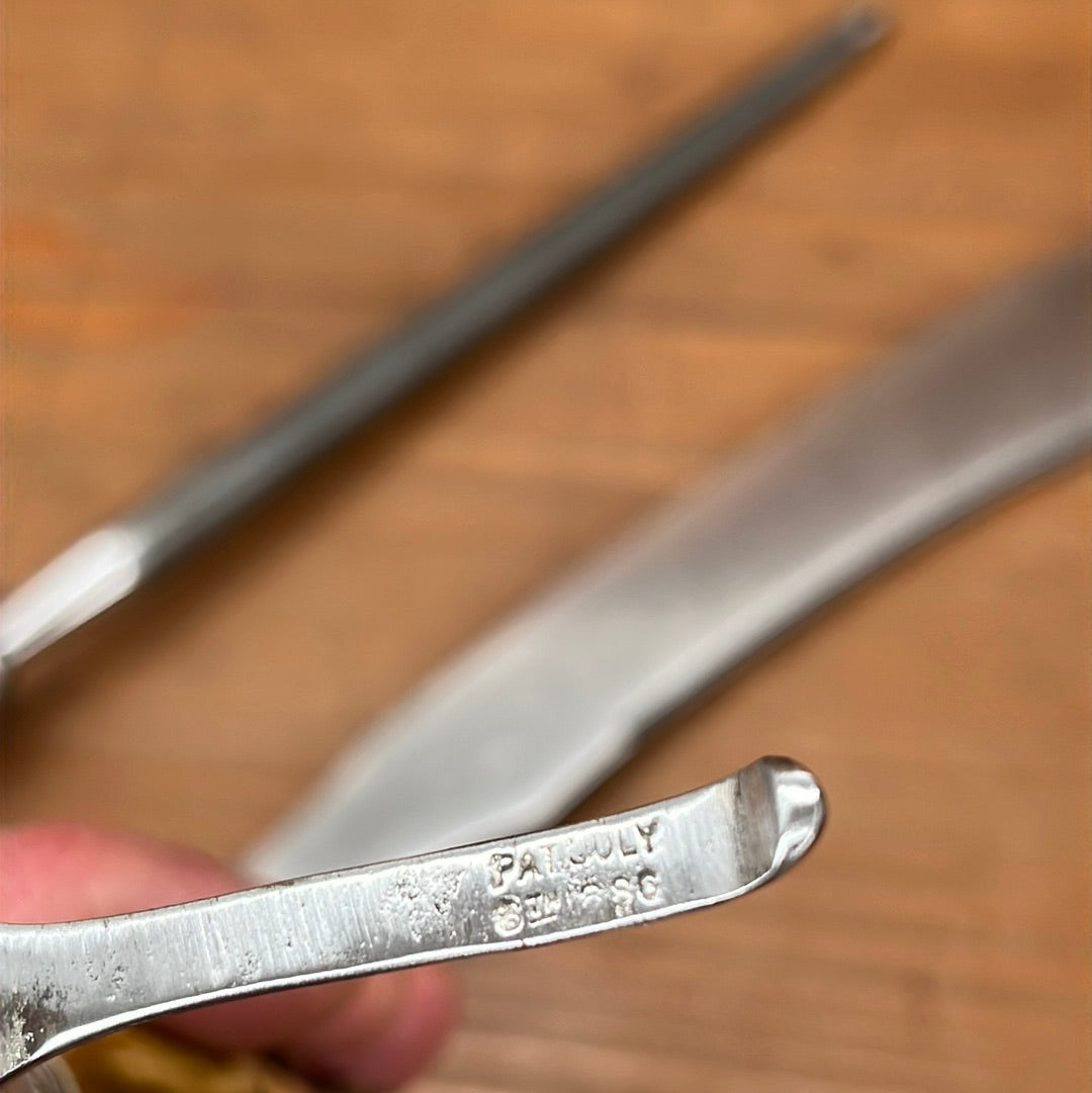 Meriden Cutlery Co Carving Set Carbon Steel Crown Stag 1918-1925
