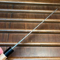 Tsukasa Hinoura 240mm Gyuto Shirogami Warikomi Kitaeji Suminagashi Double Horn Enju