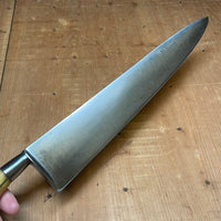 American Nogent Style 12" Chef Forged Carbon Steel Antler Re-Handle