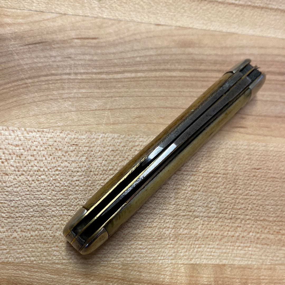 Unmarked 3 3/4” Jack Knife Carbon Steel Bone Hafts