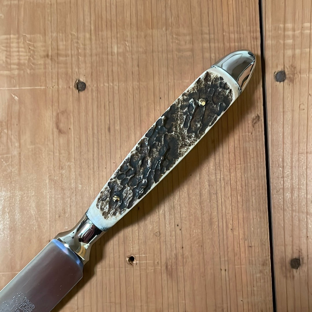 Eichenlaub Forged Tableware Steak Knife Set Stainless Staghorn Polish Handles - 6 Pieces