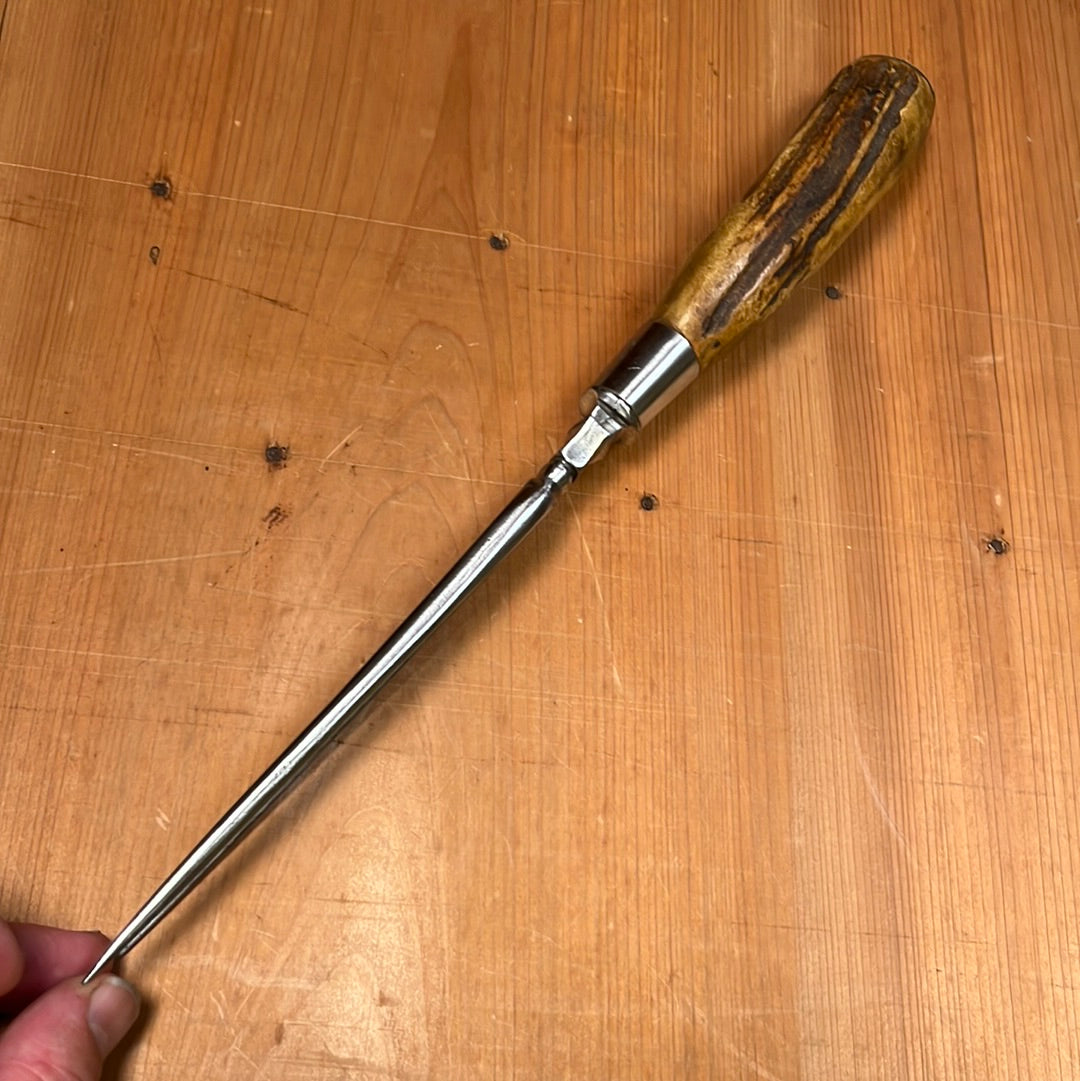 Handforged 5.5" Bayonet Carving Fork Stag Handle Gothic Style