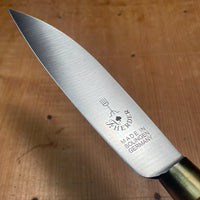 Friedr Herder 5” Old Farmer's Knife Flexible Carbon Cherry Handle with Brass Bolster and Loop