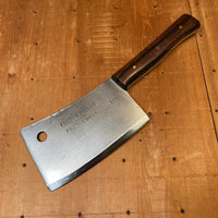 Foster Bros Fulton Brand 1107 Heavy 7" Cleaver Custom Ebony Handle 2.3lbs