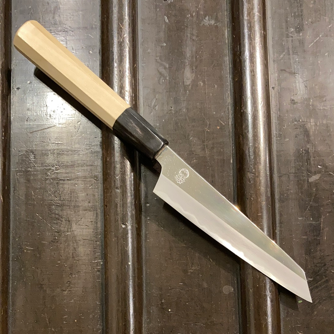 Sakai Kikumori Choyo 135mm Kiritsuke Petty Aogami 1 with Saya