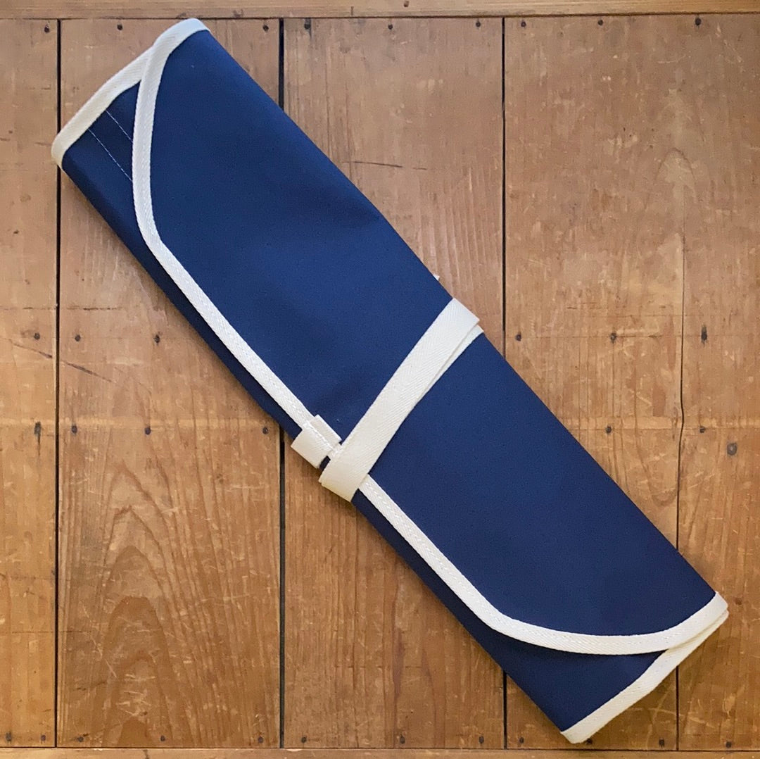 Canvas Knife Roll - Blue