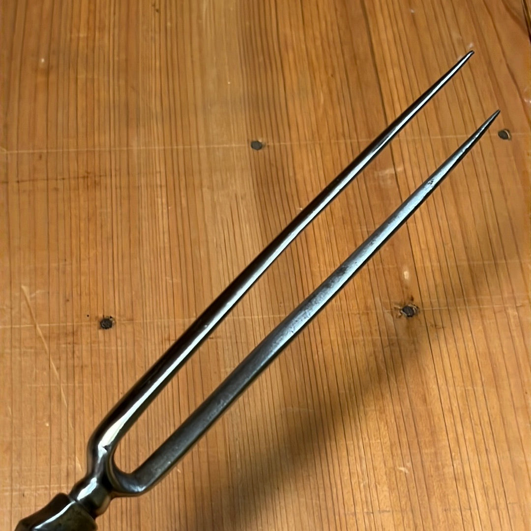 Handforged 5.5" Bayonet Carving Fork Stag Handle Gothic Style
