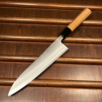 Yoshikane Hamono 210mm Gyuto Shirogami 2 Nashiji Teak Handle