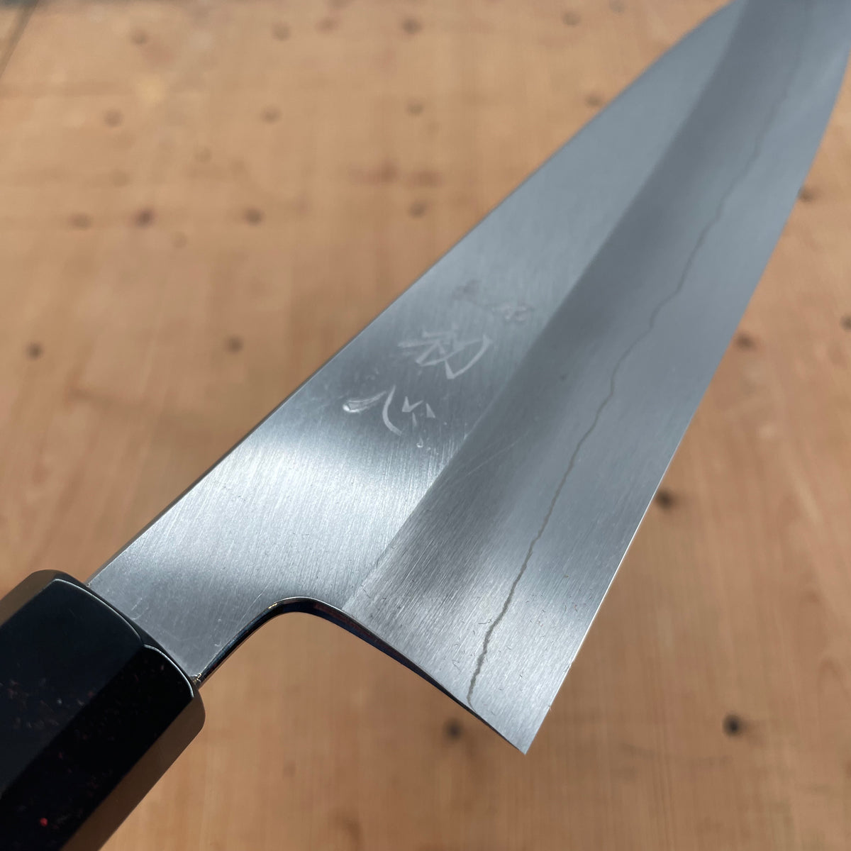 Hatsukokuro Nakagawa 210mm Gyuto Ginsanko Ebony Handle