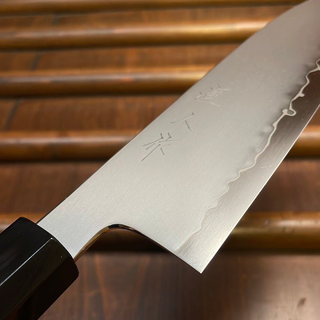 Myojin Naohito 180mm Santoku SG2 Stainless Kasumi Teak