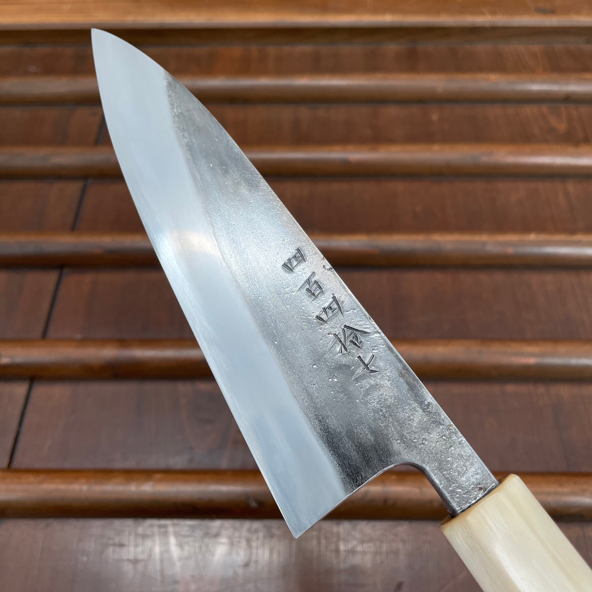 Jiro Nakagawa 150mm Wa Petty Kurouchi Shirogami 1 Taihei Tagayasan Handle #447