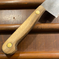 Unmarked 11.75” Chef Knife Carbon Steel American 1930’s-50’s